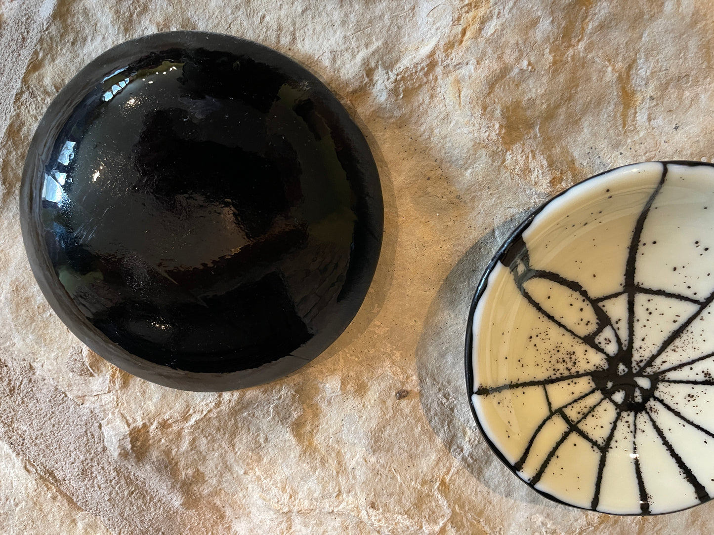 Fused glass: "Through the cracks"