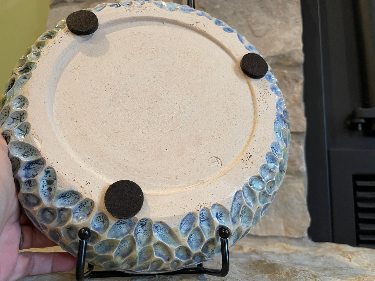 Hand-thrown, hand-sculpted ceramic fruit and vegetable bowl