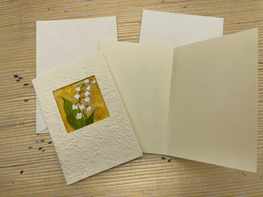 Sketchbook themed floral watercolor notecards: Lily of the Valley #1012LV