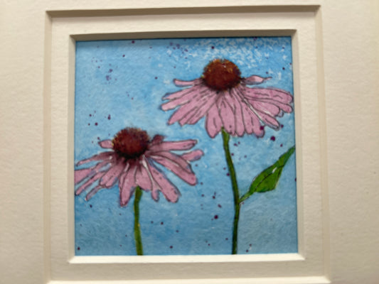 Fyr Bal small framed floral watercolor pictures $45
