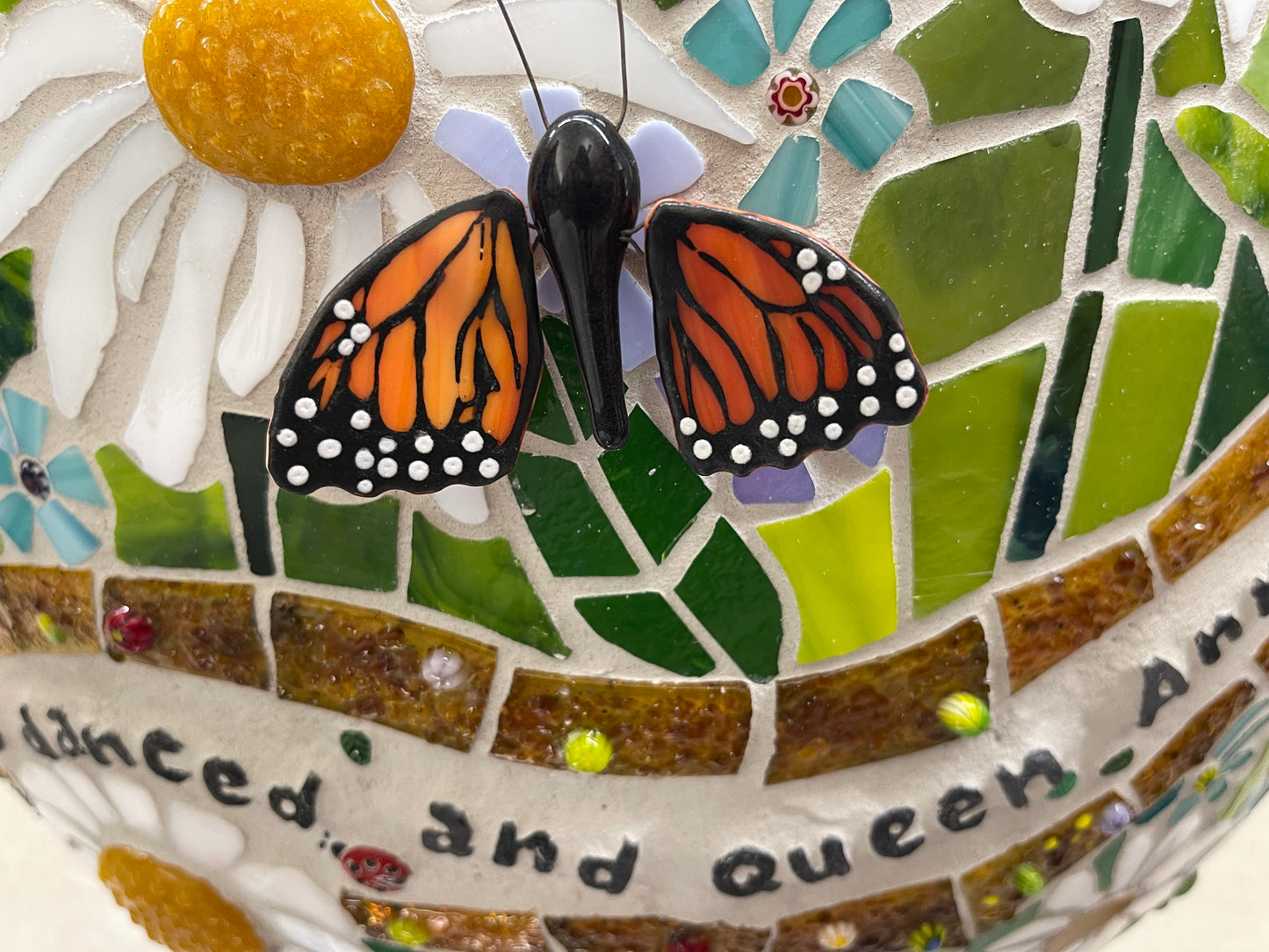 Glass Mosaic "When Poppies Played" 2025 Eggstravaganza