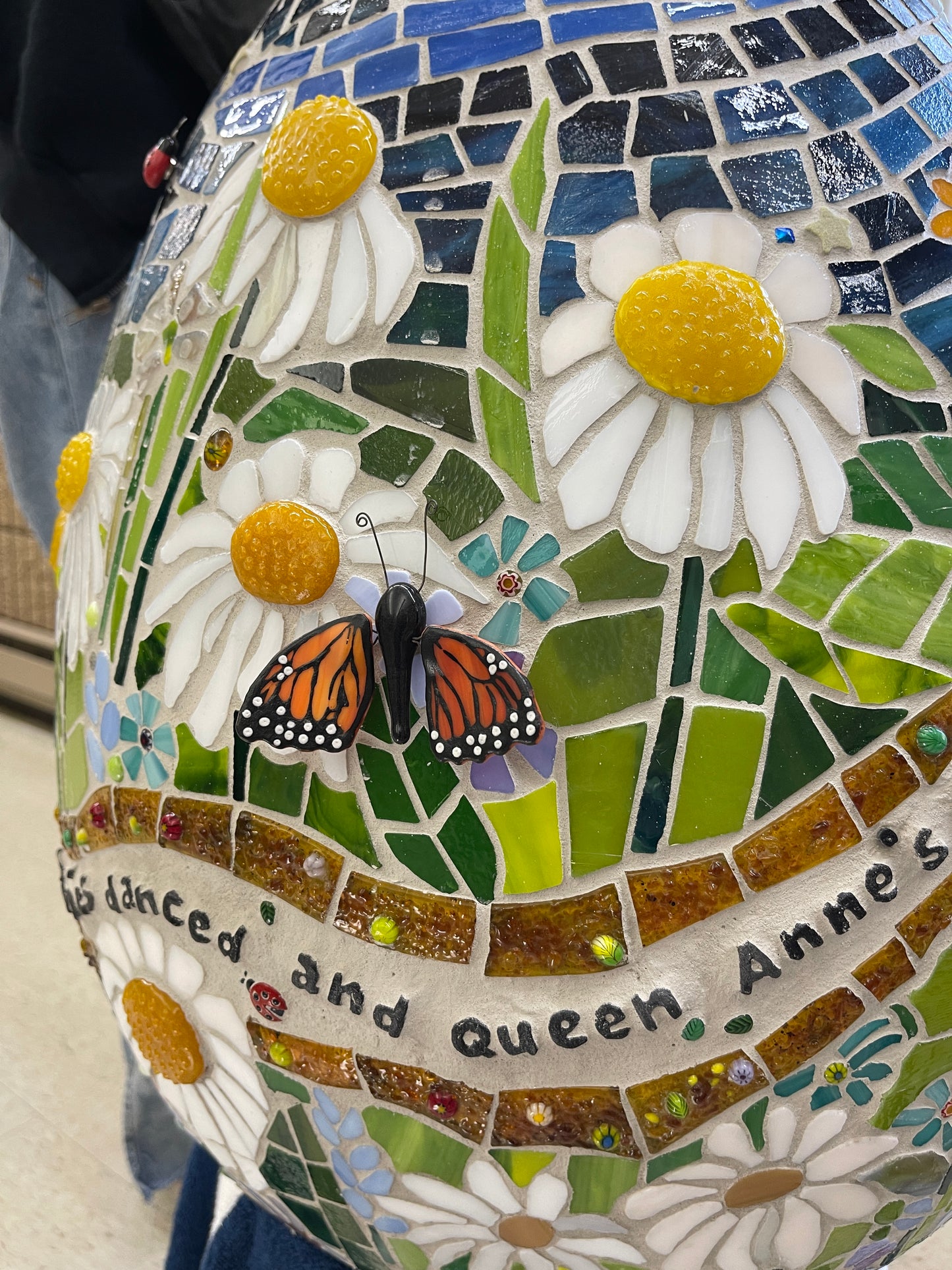 Glass Mosaic "When Poppies Played" 2025 Eggstravaganza