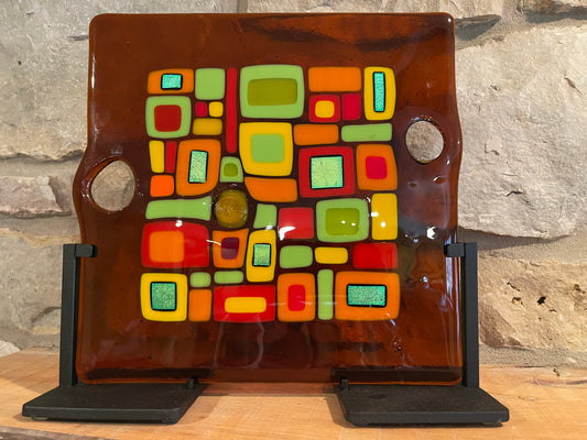 Fused Glass Contemporary Art Panel