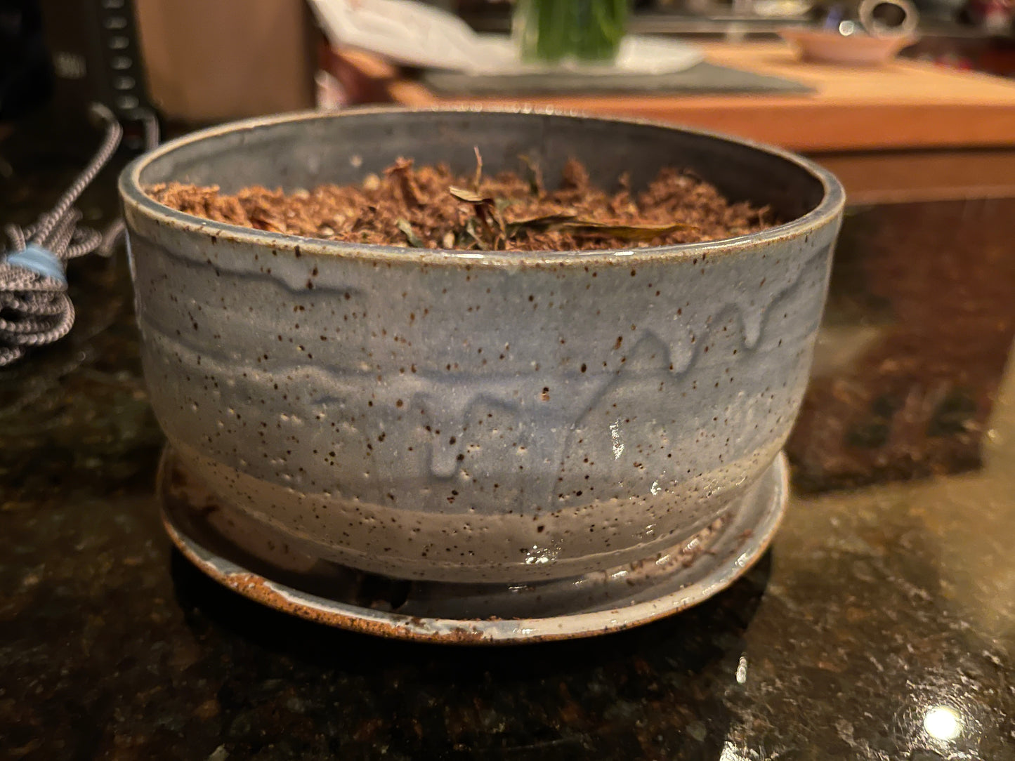 Fyr Bal Pottery Flower Pot Plate $40