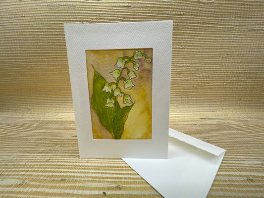 Sketchbook Watercolor Series: Lily of the Valley notecard